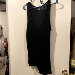 Black XXL Mossimo Tank Blouse Rouched